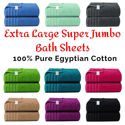 Plush, oversized bath towels for maximum comfort